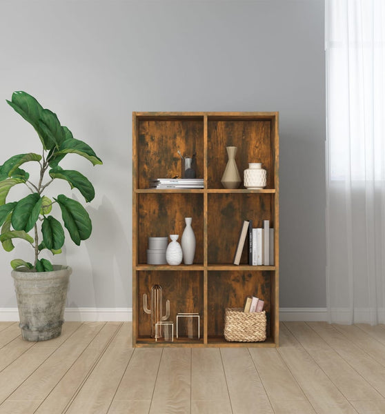 Bücherregal/Sideboard Räuchereiche 66x30x98 cm Holzwerkstoff