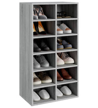 Schuhregal Grau Sonoma 54x34x100,5 cm Holzwerkstoff