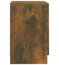 Nachttische 2 Stk. Räuchereiche 38x35x56 cm Holzwerkstoff