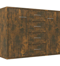 Sideboard Räuchereiche 88x30x65 cm Holzwerkstoff