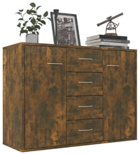 Sideboard Räuchereiche 88x30x65 cm Holzwerkstoff