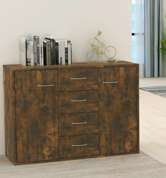 Sideboard Räuchereiche 88x30x65 cm Holzwerkstoff