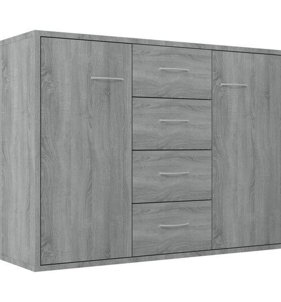 Sideboard Grau Sonoma 88x30x65 cm Holzwerkstoff