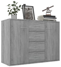 Sideboard Grau Sonoma 88x30x65 cm Holzwerkstoff