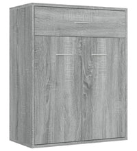 Sideboard Grau Sonoma 60x30x75 cm Holzwerkstoff