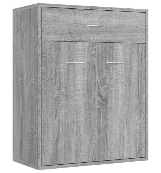 Sideboard Grau Sonoma 60x30x75 cm Holzwerkstoff