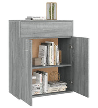 Sideboard Grau Sonoma 60x30x75 cm Holzwerkstoff