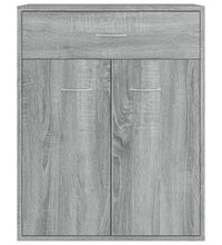 Sideboard Grau Sonoma 60x30x75 cm Holzwerkstoff