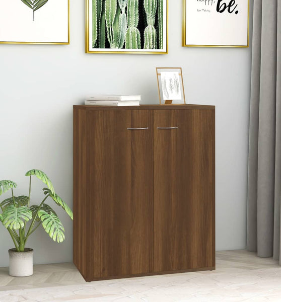 Sideboard Braun Eichen-Optik 60x30x75 cm Holzwerkstoff