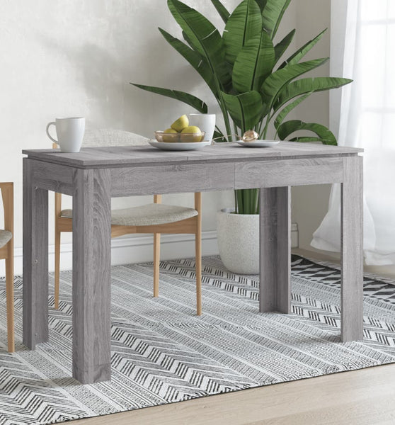 Esstisch Grau Sonoma 120x60x76 cm Holzwerkstoff