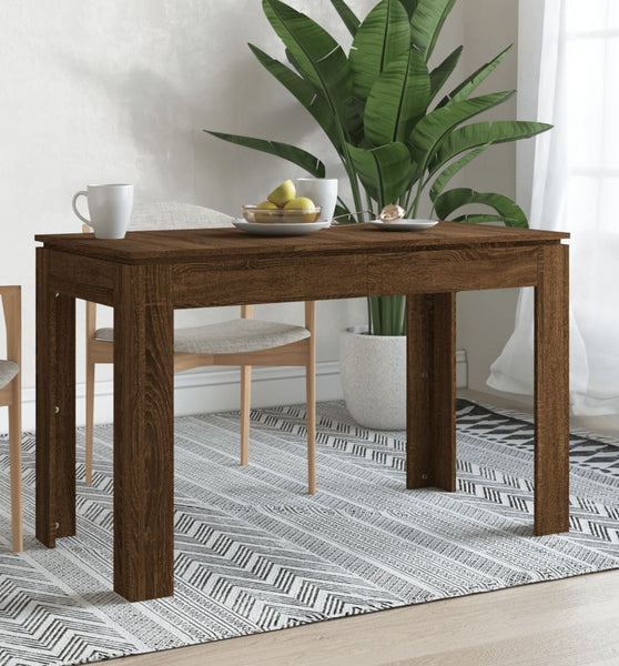 Esstisch Braun Eichen-Optik 120x60x76 cm Holzwerkstoff