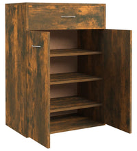 Schuhschrank Räuchereiche 60x35x84 cm Holzwerkstoff