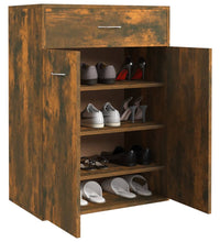 Schuhschrank Räuchereiche 60x35x84 cm Holzwerkstoff