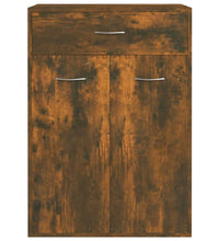 Schuhschrank Räuchereiche 60x35x84 cm Holzwerkstoff