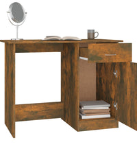 Schreibtisch Räuchereiche 100x50x76 cm Holzwerkstoff