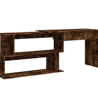 Eckschreibtisch Räuchereiche 200x50x76 cm Holzwerkstoff