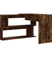 Eckschreibtisch Räuchereiche 200x50x76 cm Holzwerkstoff