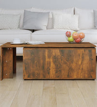 Couchtisch Räuchereiche 150x50x35 cm Holzwerkstoff