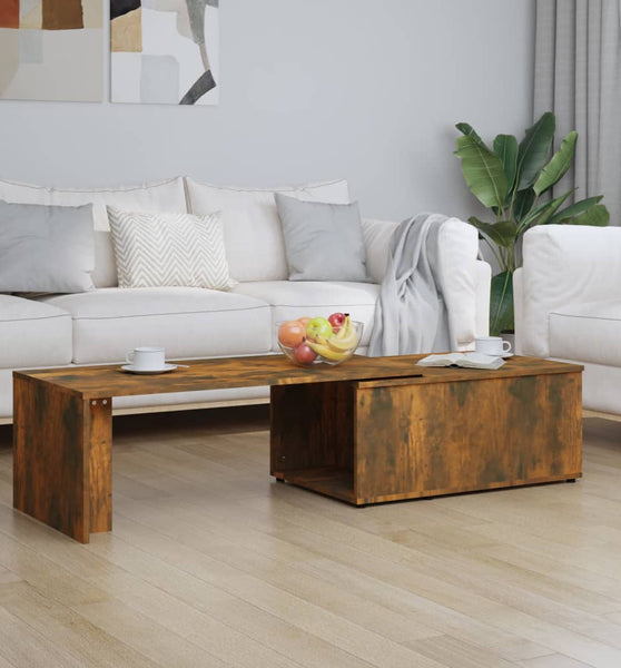 Couchtisch Räuchereiche 150x50x35 cm Holzwerkstoff