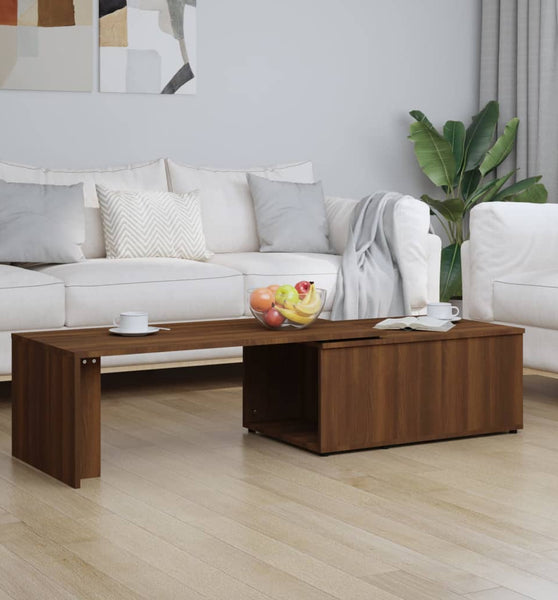 Couchtisch Braun Eichen-Optik 150x50x35 cm Holzwerkstoff