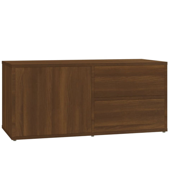 TV-Schrank Braun Eichen-Optik 80x34x36 cm Holzwerkstoff