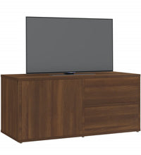 TV-Schrank Braun Eichen-Optik 80x34x36 cm Holzwerkstoff