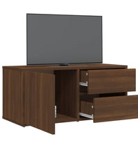 TV-Schrank Braun Eichen-Optik 80x34x36 cm Holzwerkstoff