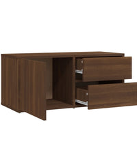 TV-Schrank Braun Eichen-Optik 80x34x36 cm Holzwerkstoff