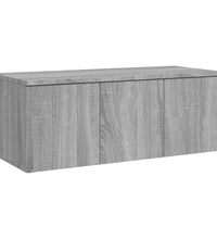 TV-Schrank Grau Sonoma 80x34x30 cm Holzwerkstoff