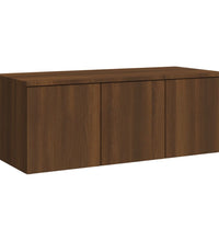 TV-Schrank Braun Eichen-Optik 80x34x30 cm Holzwerkstoff