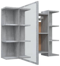 Bad-Spiegelschrank Grau Sonoma 80x20,5x64 cm Holzwerkstoff