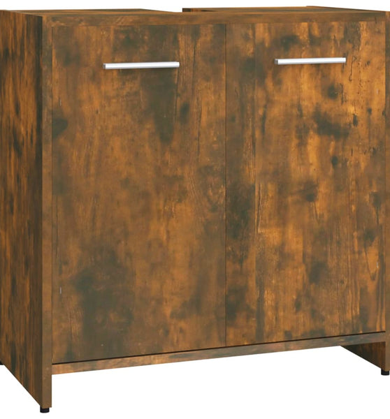 Badschrank Räuchereiche 60x33x60 cm Holzwerkstoff