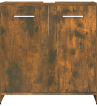 Badschrank Räuchereiche 60x33x60 cm Holzwerkstoff