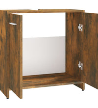 Badschrank Räuchereiche 60x33x60 cm Holzwerkstoff