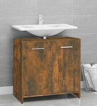 Badschrank Räuchereiche 60x33x60 cm Holzwerkstoff