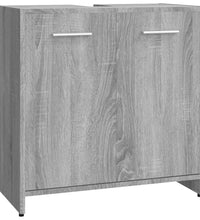 Badezimmerschrank Grau Sonoma 60x33x60 cm Holzwerkstoff