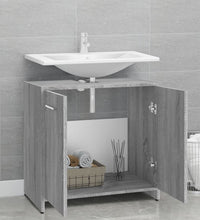 Badezimmerschrank Grau Sonoma 60x33x60 cm Holzwerkstoff