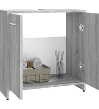 Badezimmerschrank Grau Sonoma 60x33x60 cm Holzwerkstoff