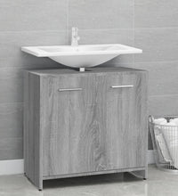 Badezimmerschrank Grau Sonoma 60x33x60 cm Holzwerkstoff