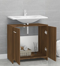 Badezimmerschrank Braun Eichen-Optik 60x33x60 cm Holzwerkstoff