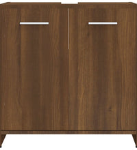 Badezimmerschrank Braun Eichen-Optik 60x33x60 cm Holzwerkstoff