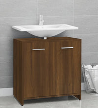 Badezimmerschrank Braun Eichen-Optik 60x33x60 cm Holzwerkstoff
