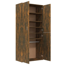 Schuhschrank Räuchereiche 80x39x178 cm Holzwerkstoff