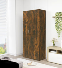 Schuhschrank Räuchereiche 80x39x178 cm Holzwerkstoff