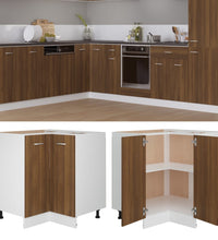 Küchenschrank Braun Eichen-Optik 75,5x75,5x81,5cm Holzwerkstoff