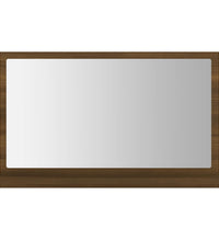 Badspiegel Braun Eichen-Optik 60x10,5x37 cm Holzwerkstoff