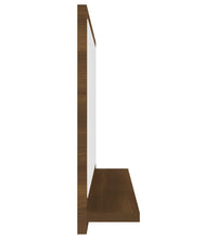 Badspiegel Braun Eichen-Optik 60x10,5x37 cm Holzwerkstoff