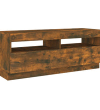 TV-Schrank mit LED-Leuchten Räuchereiche 100x35x40 cm