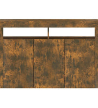 Sideboard mit LED-Beleuchtung Räuchereiche 115,5x30x75 cm