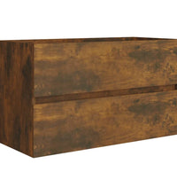 2-tlg. Badmöbel-Set Räuchereiche Holzwerkstoff